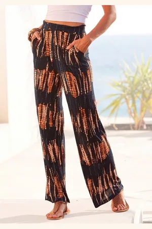 Buffalo Jerseyhose mit Alloverdruck und elastischem Bund, Sommerhose