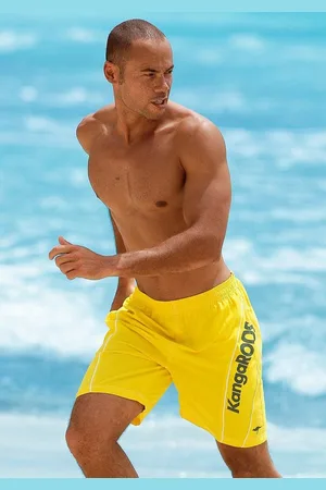 KangaROOS Badeshorts mit Schriftzug