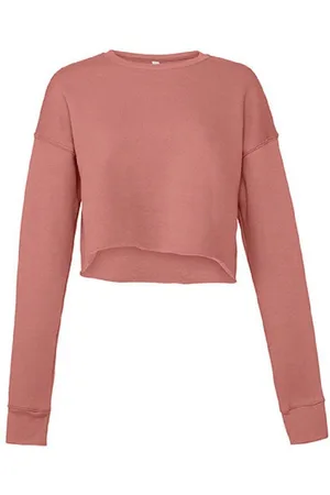 Bella Sweatshirt bauchfreies Damen Sweatshirt / Langarm Shirt für Frauen und Mädchen Innen Fleece - weiter geschnitten - Verkäufer: witoru