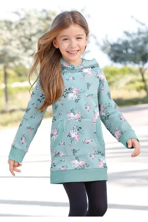 Kidsworld Sweatkleid Einhorn bis Mitte des Oberschenkels, mädchenhafter Style