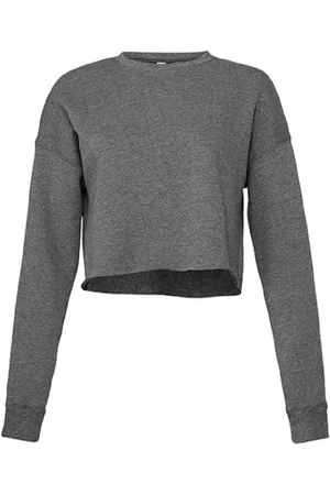 Bella Sweatshirt bauchfreies Damen Sweatshirt / Langarm Shirt für Frauen und Mädchen Innen Fleece - weiter geschnitten - Verkäufer: witoru