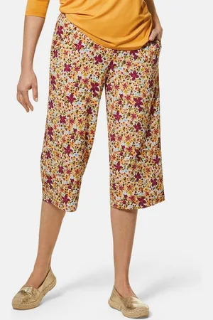 GOLDNER 7/8-Caprijeans Attraktive Druckhose Louisa mit weichem Fall - Verkäufer: