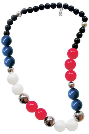 Dolce & Gabbana Collier Over Me, aus Edelstahl und Kunststoff, Kugel-Design, 40cm lang - Verkäufer: Gigandet