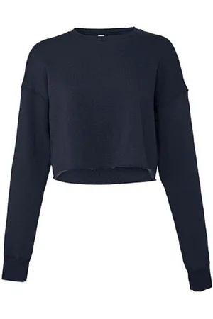 Bella Sweatshirt bauchfreies Damen Sweatshirt / Langarm Shirt für Frauen und Mädchen Innen Fleece - weiter geschnitten - Verkäufer: witoru