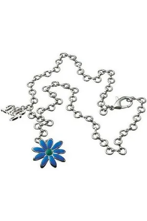 Dolce & Gabbana Collier Flower, aus Edelstahl, mit Blumenanhänger, 50cm lang, Karabinerverschluss - Verkäufer: Gigandet