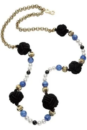 Dolce & Gabbana Collier Geisha, aus Edelstahl, Gold, mit verschiedenen Elementen, 80cm lang - Verkäufer: Gigandet