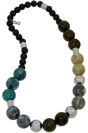 Dolce & Gabbana Collier Over Me, Edelstahl, Kunststoff, verschiedene Kugeln, 84cm lang - Verkäufer: Gigandet