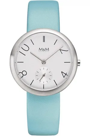 M&M Quarzuhr Armbanduhr Damen Leder New Classic, (1-tlg), Damenuhr weiß, Analoguhr rund mit Lederarmband, Designer Uhr, deutsche Manufaktur, inkl. edles Etui - Verkäufer: Germany