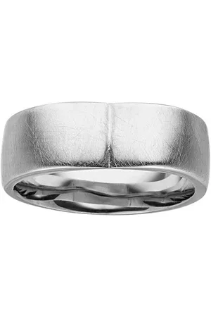 M&M Fingerring Ring Damen silber / gold breit (7 mm) matt (1-tlg), "Pure Volume", deutsche Qualität, inkl. edles Schmucketui - Verkäufer: Germany