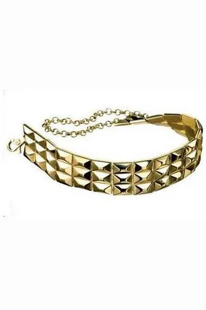Dolce & Gabbana Collier Sheen, aus Edelstahl, in Gold, 40cm lang, Karabiner, Vintage - Verkäufer: Gigandet
