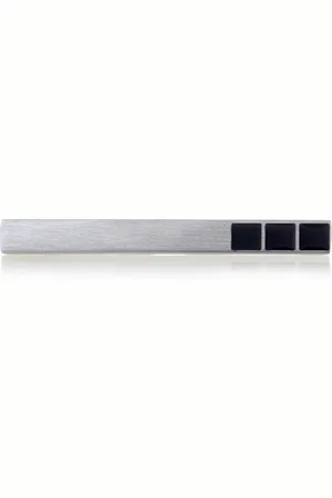 Karisma Krawattennadel Herren Edelstahl 316L Krawattenklammer / Tie Clip schwarz - Verkäufer: Schmuck
