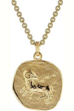 trendor Kette mit Anhänger Widder Sternzeichen Ø 20 mm Gold auf Silber - Verkäufer: uhrcenter