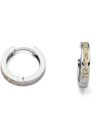 DUR Ohrring-Set Schmuck: Ohrring, Creole "Marina" mit Strandsand O4958 - Verkäufer: Strandsandschmuck