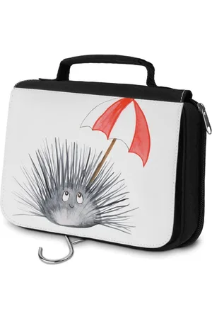 Mr. & Mrs. Panda Kulturbeutel Seeigel - - Geschenk, Schminktasche, Herren, Meerestiere, Urlaub (1-tlg), Einzigartiges Design - Verkäufer: