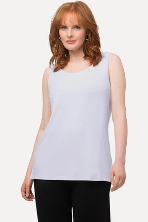 Ulla Popken Longtop Top Rundhals Classic Stretch breite Träger - Verkäufer: Popken Fashion Group
