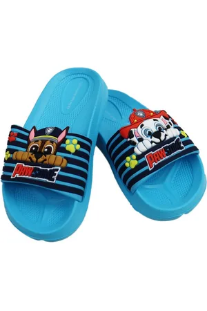 Paw Patrol Chase und Marshall Kinder Sandale Badesandale Gr. 25 bis 32, Hellblau - Verkäufer: WS-Trend