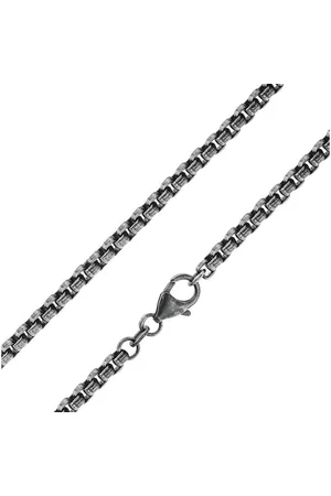 trendor Kette ohne Anhänger 925 Silber Oxydiert Rund-Venezia-Kette 50 cm - Verkäufer: uhrcenter