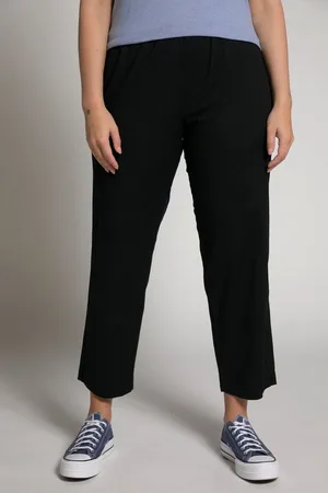 Ulla Popken Chinohose 7/8-Chinohose Ruby Elastikbund weites gerades Bein - Verkäufer: Popken Fashion Group