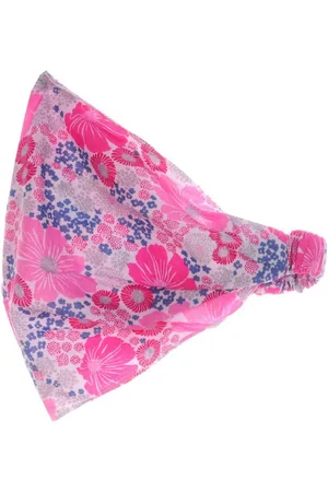 La Bortini Kopftuch Kopftuch Sommer Mütze für Baby Kinder Sommertuch Bandana mit Blumen, aus reiner Baumwolle, in Rosa, gemustert, Blumenmuster - Verkäufer: A&O Baby-und Kindermoden