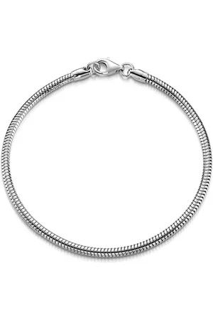 Materia Armband Herren Damen Schlangenkette 3mm SA-141, 925 Sterling Silber, rhodiniert - Verkäufer: Schmuck