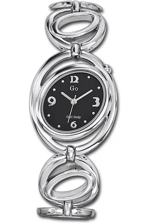 GO Girl Only Quarzuhr Edelstahl Damen Uhr 694821, (Analoguhr), Damenuhr mit Edelstahlarmband, ovales Gehäuse, klein (ca. 30mm), Fashi - Verkäufer: Fit4Style Silberschmuck - IMPPAC
