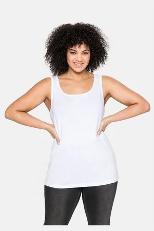 Sheego Tanktop Große Größen aus reiner Baumwolle