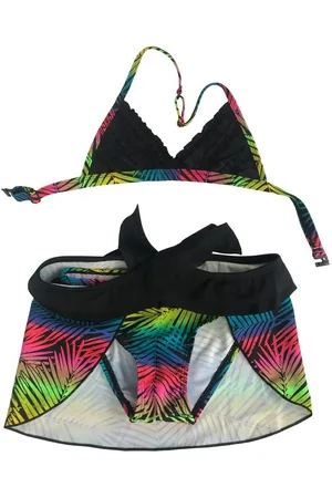 Petit Amour Triangel-Bikini MARY Kinderbademodeset 3-teilig mit Pareo Mädchen Bademode (Set, 3-St., 3-Teile) mit Mustermix, mit Rüschen - Verkäufer: GmbH hamburg
