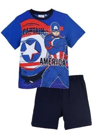 The Avengers Shorty Captain America Kinder Jungen Pyjama Schlaf-Set (2 tlg) - Verkäufer: Yuhu Trading GmbH