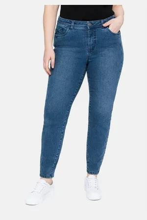 Sheego Stretch-Jeans Große Größen skinny, mit vorverlegter Teilungsnaht