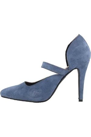 Andres Machado AM5533 Ante Azul Pumps - Verkäufer: schuhplus - Schuhe in Übergrößen