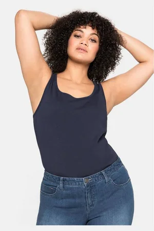 Sheego Tanktop Große Größen aus reiner Baumwolle