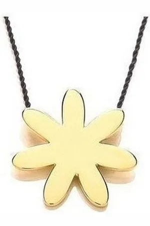 Daisy London Collier Riiera Solid Small Pendant, aus 925er Sterling-Silber und Textil, Karabiner, 44cm lang - Verkäufer: Gigandet