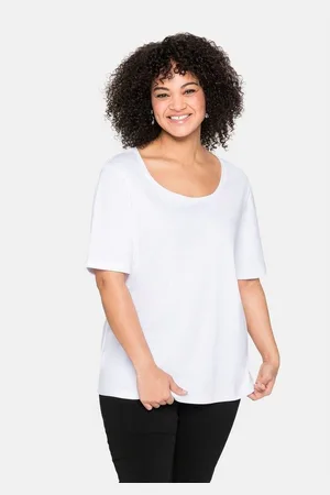 Sheego T-Shirt Große Größen aus reiner Baumwolle