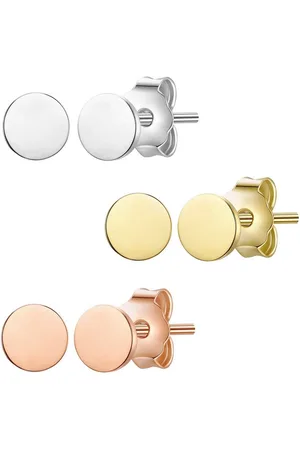Glanzstücke Paar Ohrstecker silber/gelbgold/roségold, aus Sterling Silber - Verkäufer: Juvalia