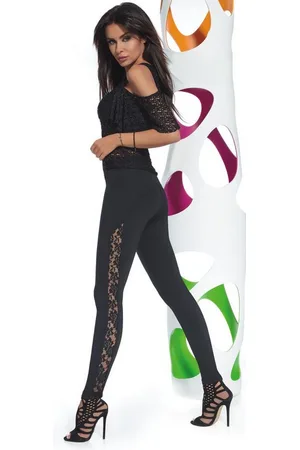 Basbleu Leggings mit eleganter Spitze, Leggins Damenhose Hose Jeggings - Verkäufer: Firstclass Trendstore