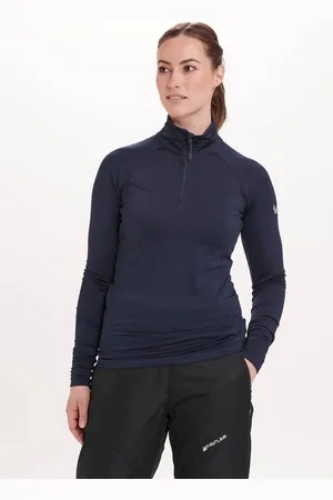 Whistler Langarmshirt Blume (1-tlg) mit Reißverschluss und Stehkragen