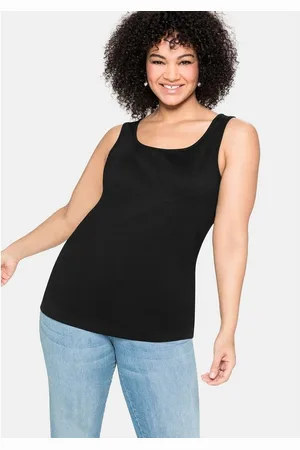 Sheego Tanktop Große Größen aus reiner Baumwolle