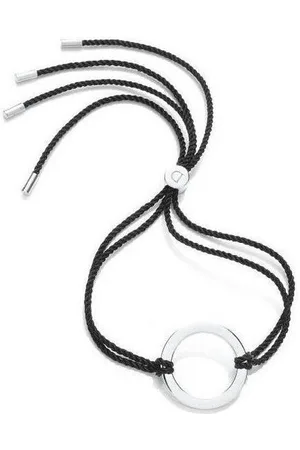 Daisy London Armband Aura Pol Chakra Black, aus 925er Sterling-Silber und Textil, Zugband, - Verkäufer: Gigandet