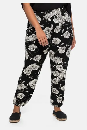 Sheego Schlupfhose Große Größen im Joggpants-Stil, mit Alloverprint