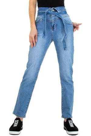 Ital-Design High-waist-Jeans Damen Freizeit (76456247) Stretch High Waist Jeans in - Verkäufer: