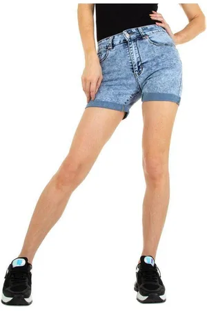 Ital-Design Jeansshorts Damen Freizeit Stretch Shorts in - Verkäufer: