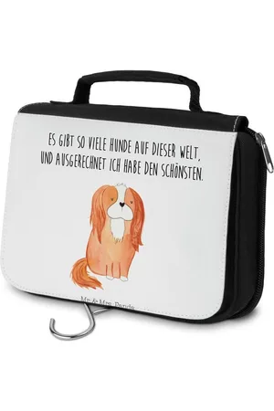 Mr. & Mrs. Panda Kulturbeutel Hund Cavalier King Charles Spaniel - - Geschenk, Herren, Kulturb (1-tlg), Wasserabweisend - Verkäufer: