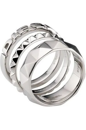 Diesel Fingerring DX0139040505, aus Edelstahl, Silber, Größe: 54 (17,2mm) - Verkäufer: Gigandet