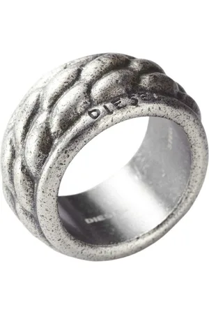 Diesel Fingerring DX0634040510, aus Edelstahl, Silber, Vintage, Größe: 59 (18,8mm) - Verkäufer: Gigandet