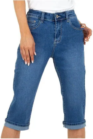 Ital-Design Caprijeans Damen (76131886) Jeansstoff Capri-Jeans in - Verkäufer: