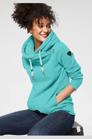 Ragwear Kapuzensweatshirt GRIPYBUTTON Sweater mit rustikalen Kordel-Akzenten
