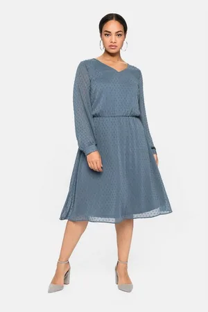 Sheego Abendkleid Große Größen mit 3D-Effekt, mit Unterkleid