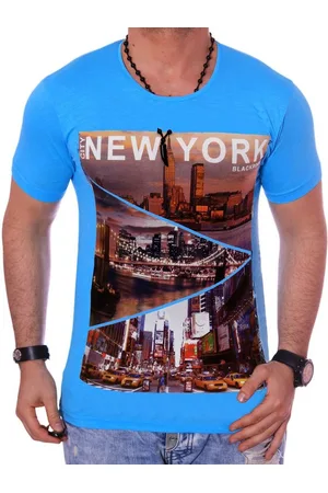 Blackrock T-Shirt Herren Urlaub USA Amerika New York kurzarm Rundhals bedruckt Slim-Fit - Verkäufer: Zahida Fashion GmbH