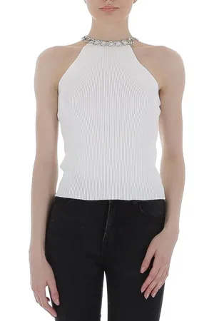 Ital-Design Tanktop Damen Party & Clubwear Kette Stretch Top in - Verkäufer: