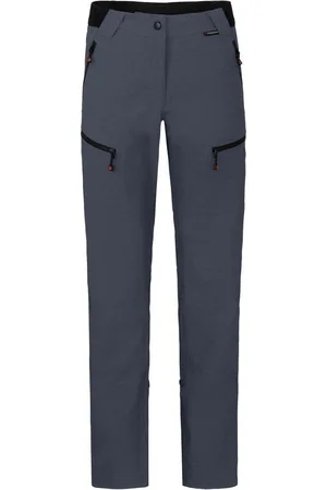 Bergson Outdoorhose PORI Damen Wanderhose, robust, elastisch, Normalgrößen, grau/blau - Verkäufer: